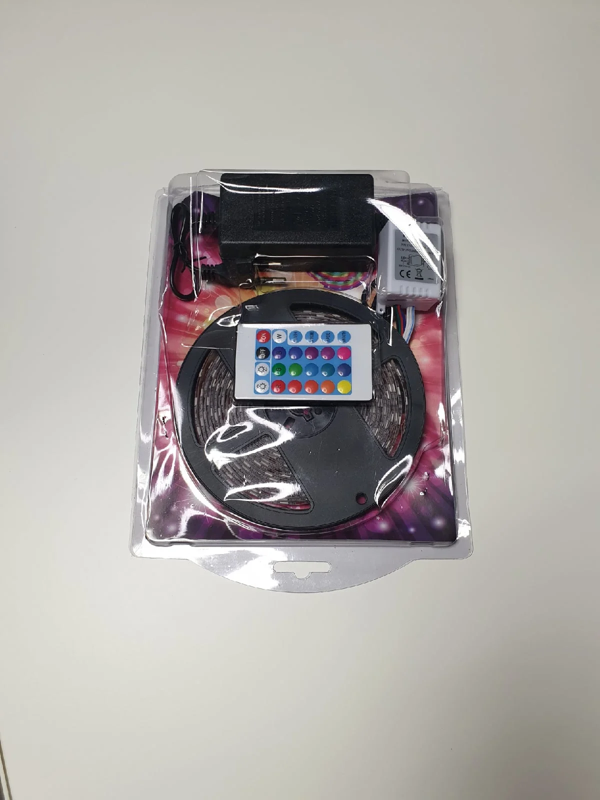 LED strip RGB 5 m backlight with remote with dimmer