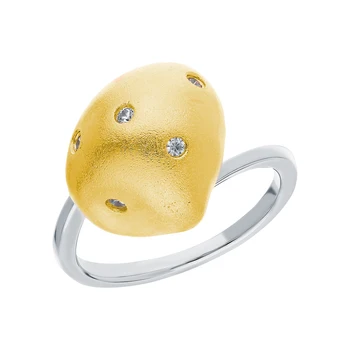 

Silver ring with zirconium and cubic zirconium sunlight