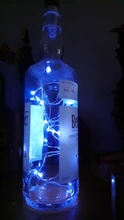 Fairy-Lights Decorative Garland Party-Lamp Wine-Bottle Wedding Garden Rechargeable LED