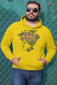 

Angemiel Wear Self Love Bird Hat Yellow Men 'S Hooded Sweatshirt
