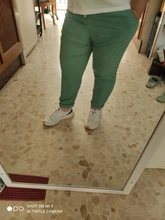 Garemay-pantalones de lino y algodón para mujer, pantalón holgado para mujer, pantalón informal de Color sólido, Harem, Capri de talla grande para mujer