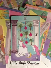 Cartas de Tarot de unicornio de cristal, guía, adivinación, Destino, Juego de mesa, 78 cartas/juegos