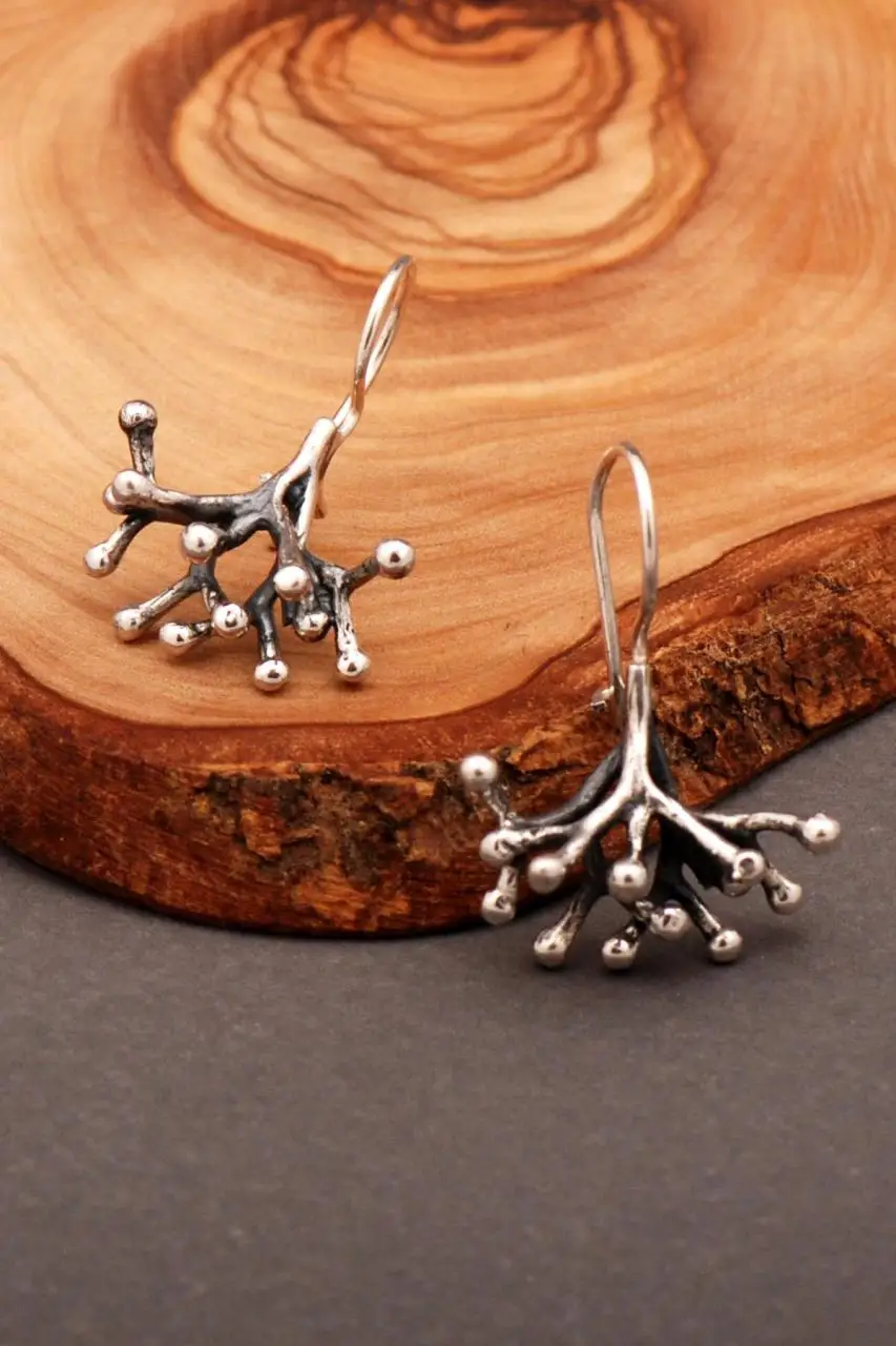 

Tuba Tree Handmade Silver Earrings 4901 High Quality Hand Made Original Filigree Silver Jewellery Gift for Women