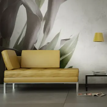 

Wall mural-calla lilies purple, vintage effect-250x193 cm