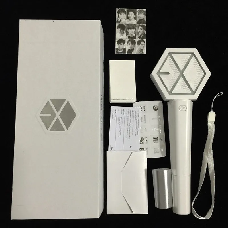 EXO освещение концертов палочки вентиляторы поддержки светящиеся световые палочки Kpop Подарочная коллекция BAEKHYUN D.O. KAI SEHUN XIUMIN SUHO LAY EXO