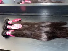 Extensiones de cabello humano liso brasileño, 1/3/4 Uds., extensiones de cabello Natural/negro azabache, extensiones de cabello humano Younsolo