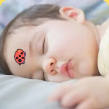 

New 1Pcs Baby Head Thermometer Cartoon Forehead Thermometer Sticker Infant Fever Temperature Test Sticker Thermometers