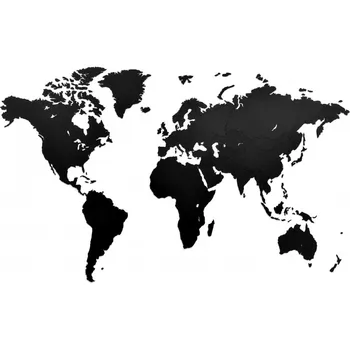 

Map wall decoration black 180*108