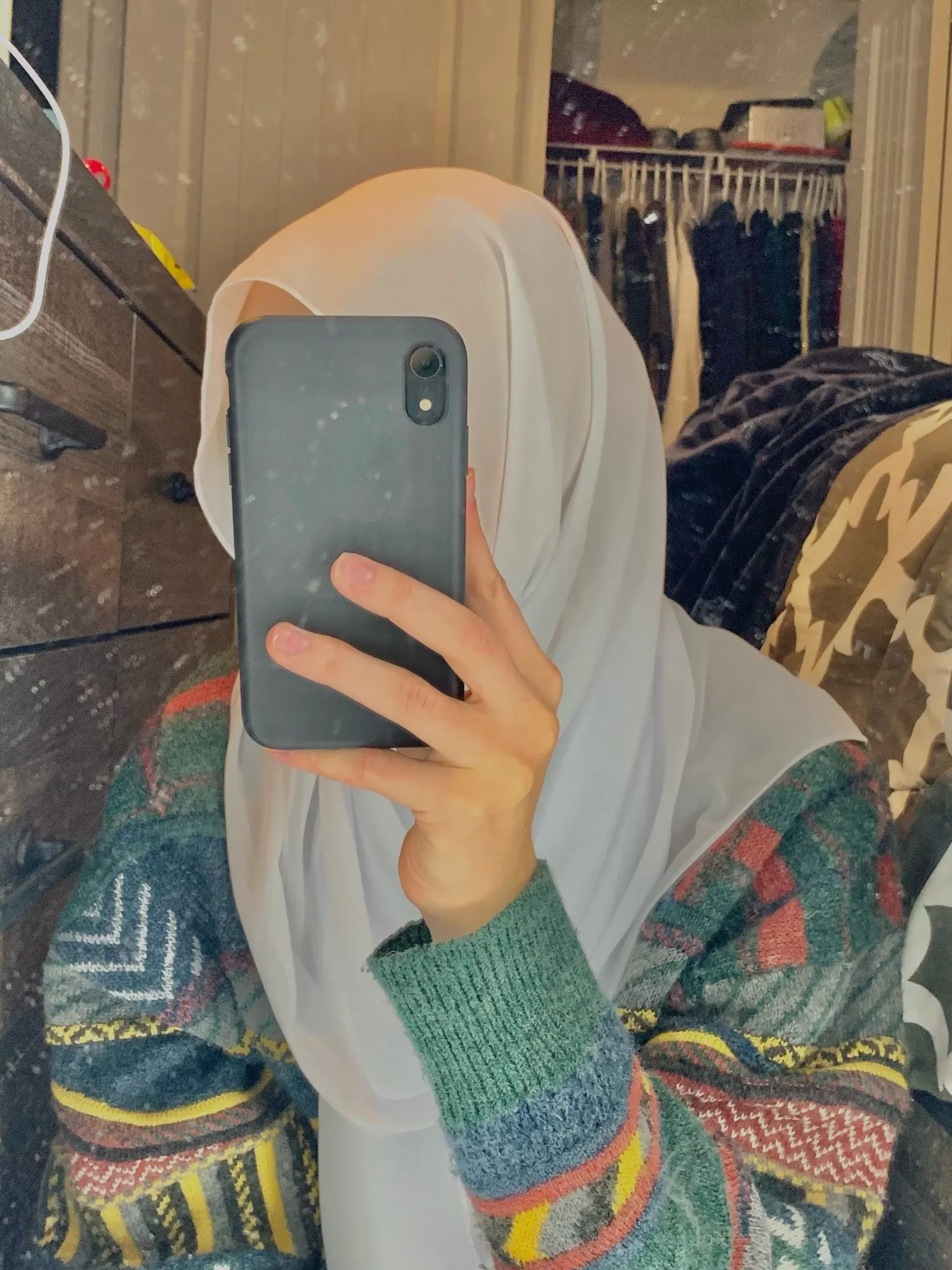 Kopftuch Damen Muslimisch WQIANGHZI Kopftücher Chemo Sommer Kopfbedeckung Chiffon Weich Nickituch Hijab Schöne mit Blumen Dekoration 6 Farben
