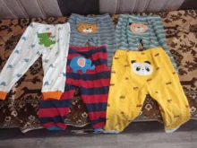 Baby Leggings Pants Newborn Toddler Clothing Infant Cartoon Autumn Print Cotton Random-Color