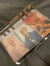 Cuaderno transparente de hojas sueltas de varios tamaños, carpeta de notas, diario, cubierta de núcleo interno, suministros de papelería de oficina, tamaño A7, A6 y A5