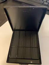 Caja de almacenamiento de lengüetas de saxofón portátil, estuche impermeable, 8 rejillas, Alto Accesorios para Instrumentos Musicales