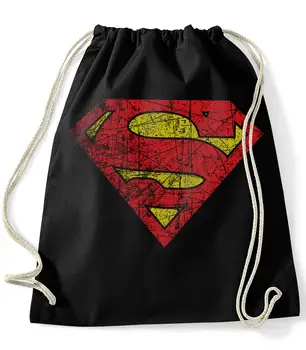

Bag backpack--superman-worn effect