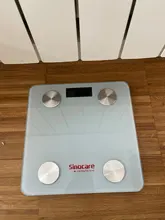 Sinocare-báscula de cuerpo inteligente para baño, medidor de composición de grasa, prueba de 12 fecha corporal, IMC, peso, salud, pantalla LED, Bluetooth