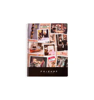 

Notebook cover polypropylene A4 5X5 microperforated FRIENDS