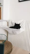 Pet Cat Animal Hammack Luxury Radiator Bed Hanging Winter Warm Fleece Basket Fleece