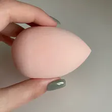 Puff cosmético en polvo para mujer, base de maquillaje esponja, belleza para maquillaje, herramientas y accesorios, forma de gota de agua, 1 ud.