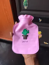 1Pc hermosa mano de dibujos animados Po caliente botella de agua caliente Mini botellas de agua, portátiles mano chicas de mano de bolsillo de pies bolsas de agua caliente