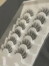 SEXYSHEEP-pestañas postizas 3D, 5/8/10 pares, naturales, voluminosas, maquillaje