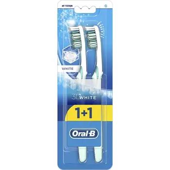 

Oral-B Toothbrush 3D Whiteness 40 Medium 1 Area 1 Free Pack