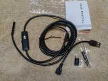 Cámara endoscópica Flexible para teléfono Android 7mm 5,5mm IP67 Cable de lente Micro USB C Cámara industrial endoscopio PC 6LED ajustable