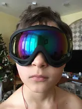 Gafas de esquí a prueba de viento para deportes al aire libre, 1 Uds., cs, UV400