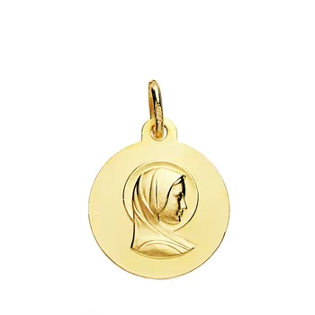 

Medal 18k gold Maria French 16mm. [AB3830]