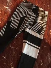 Gym Leggings Pants Print Striped Yoga Women High-Quality Patchwork Breathable Two-Color