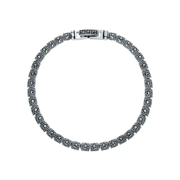 

Silver Bracelet with marcasite sunlight sample 925