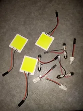 Festoon-bombillas de señal LED COB para coche, lámpara de placa de matrícula blanca T10, 31mm, 36mm, 39mm, 41/42mm, C5W, 168, Luces de lectura interiores, 1 Uds.