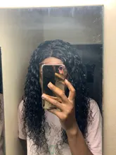 Pelucas de encaje Frontal de onda de encaje profundo para mujer, pelucas de cabello humano peruano con cierre de encaje 4x4, rizado profundo, prearrancado