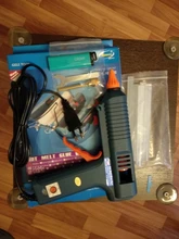 Pistola de pegamento de fusión en caliente de 150W, con Control de temperatura para el hogar, manualidades, fabricación Industrial, uso de barras de pegamento de 11mm, boquilla de cobre puro