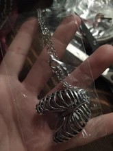 Collar de pecho anatómico para hombre, jaula de costilla humana, esqueleto colgante, moda novedosa, joyería de biología médica Vintage para hombre 2019