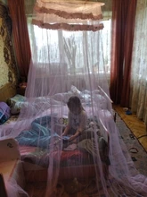 Netting-Canopy Mosquito-Net Children Dome Round New Pink Bed Bedding for Twin Queen King-Bed