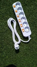 Power-Strip Switches Sockets Surge-Protection Electrical-Extension Independent 5/6-Outlets