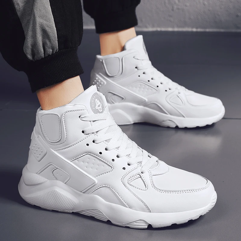 

2019 New Korean Style Of High-top Shoes Increase Basketball Shoes Men's Non-slip Wear-resistant Breathable Sport Shoe Size 39-46