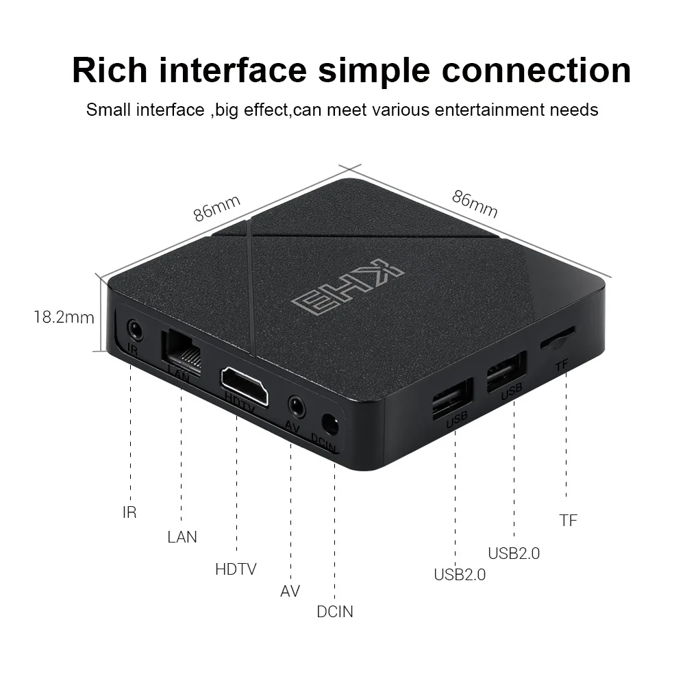 Caixa de tv Suporte de Vídeo Preço Mecool Android 2gb 16gb 2.4g Wifi 10.0 Hdr Ota Atualização Caixa Inteligente Bom Kh3 - Image 6