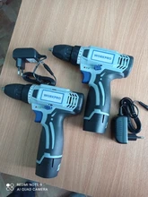 WORKPRO-Destornillador eléctrico inalámbrico 12V, mini controlador de potencia inalámbrico, batería de iones de litio CC de 3/8 pulgadas, 2 velocidades