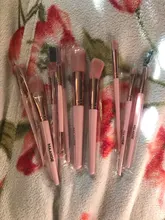 Makeup-Brushes Powder Eyeshadow Eyelash-Eyebrow Blending-Eyeliner Pink Beauty MAANGE