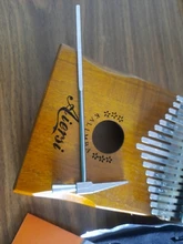 Bag Book Tune-Hammer Gecko Kalimba Thumb Instruction Koa Musical-Gift Aiersi 17-Keys