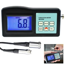 Вибрационный Виброметр тестер метр анализатор скорости, ускорения, смещения анализа автоматического отключения питания с ЖК-дисплеем