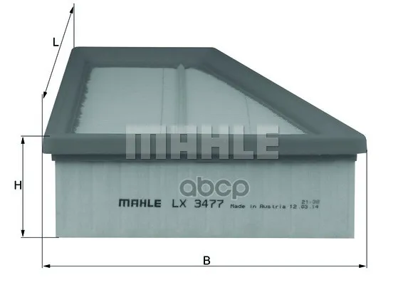 Фильтр Воздушный Mb W246 M270 Mahle/Knecht Lx3477 Mahle/Knecht арт. LX3477