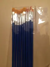 12 Uds. De pinceles de nailon para pintar, accesorios de arte para niños, pincel para pintar con acuarela, artículos de dibujo artístico
