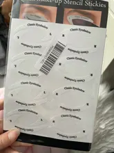4 Hojas de maquillaje de ojos de plantillas delineador de ojos conformación de la plantilla para las cejas de sombra de ojos maquillaje plantilla herramienta estilo guía de dibujo