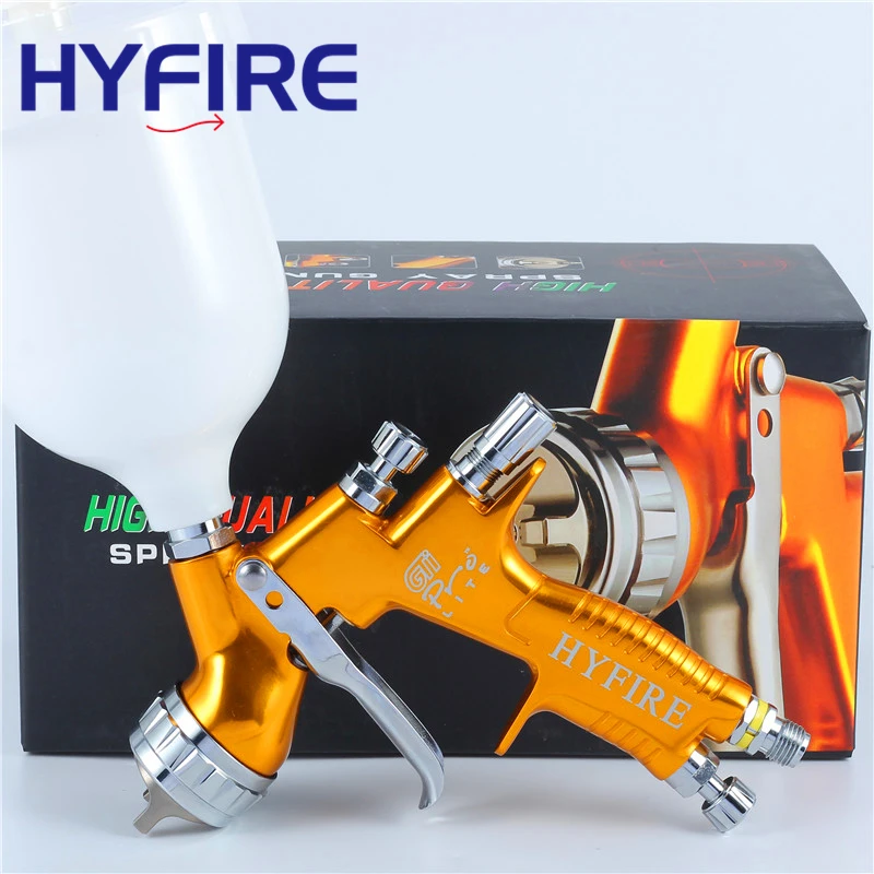 

Spray gun high quality professional GTI pro lite golden painting gun TE20/T110 1.3mm nozzle paint gun water based air LISSON