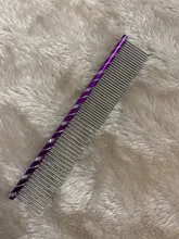 Peine brillante para mascotas, herramienta de aseo para perros y gatos, 19cm/16cm, multicolor