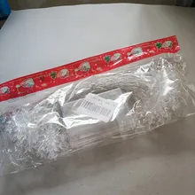 Adornos navideños para el hogar, guirnalda colgante con luz LED de copo de nieve para decoración de árbol de Navidad, regalo de Navidad, Año Nuevo, 2020