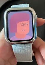 URVOI-funda para Apple Watch series 4 5 6, cubierta de marco de plástico duro brillante galvanoplastia para iWatch slim fit Ultra-funda fina