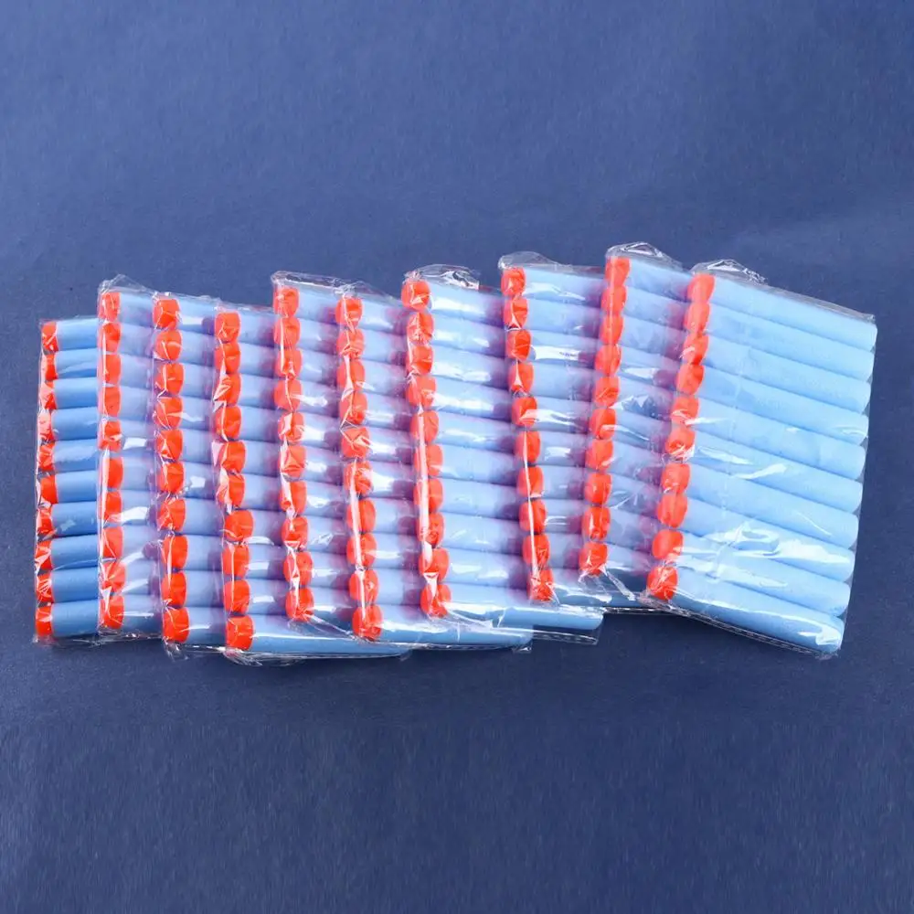 100pcs For Nerf Bullets EVA Soft Hollow Hole Head 7.2cm Refill Bullet Darts for Nerf Toy Gun Accessories for Nerf Blasters