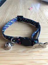 Collar de seguridad para gato, Collar de gatito personalizado de liberación rápida, Collar para gatos con campana para cachorro gatito